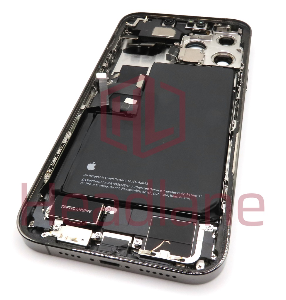 iPhone 13 Pro Max Back / Battery Cover + Small Parts - Graphite (Pulled - Grade A) (No Camera)