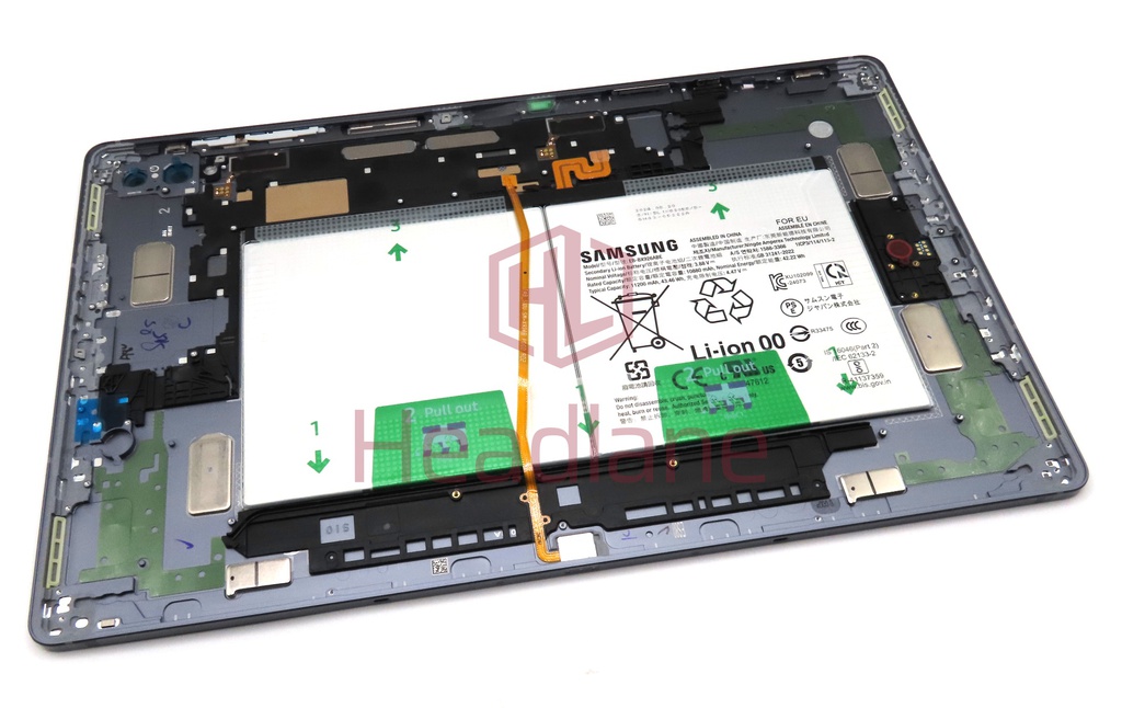Samsung SM-X920 X926 Galaxy Tab S10 Ultra (WiFi / 5G) Back / Battery Cover + EB-BX926ABE Battery - Moonstone Grey