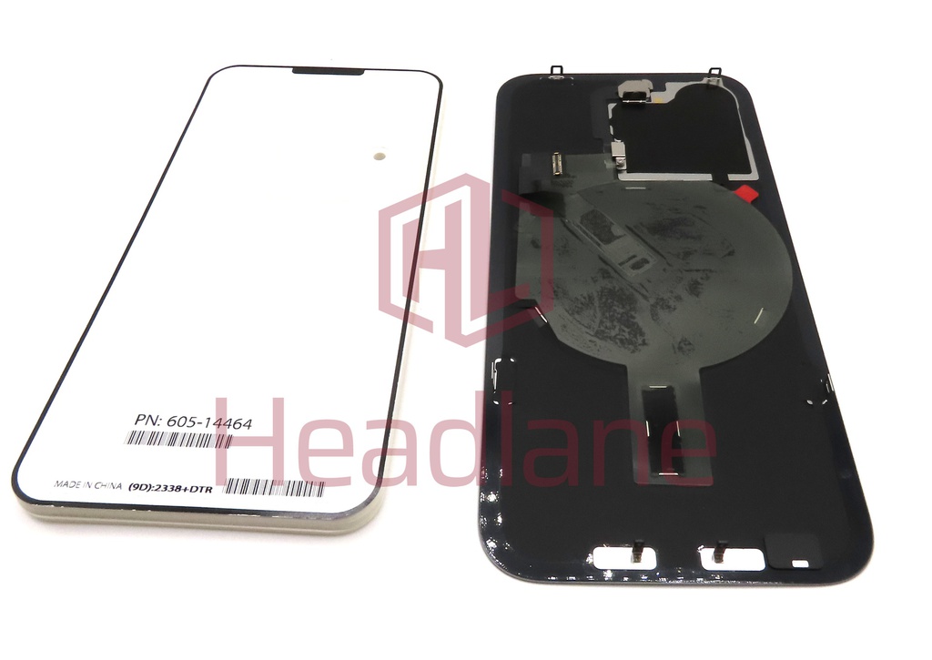 Apple iPhone 15 Pro Back / Battery Cover - Natural Titanium (Service Pack)