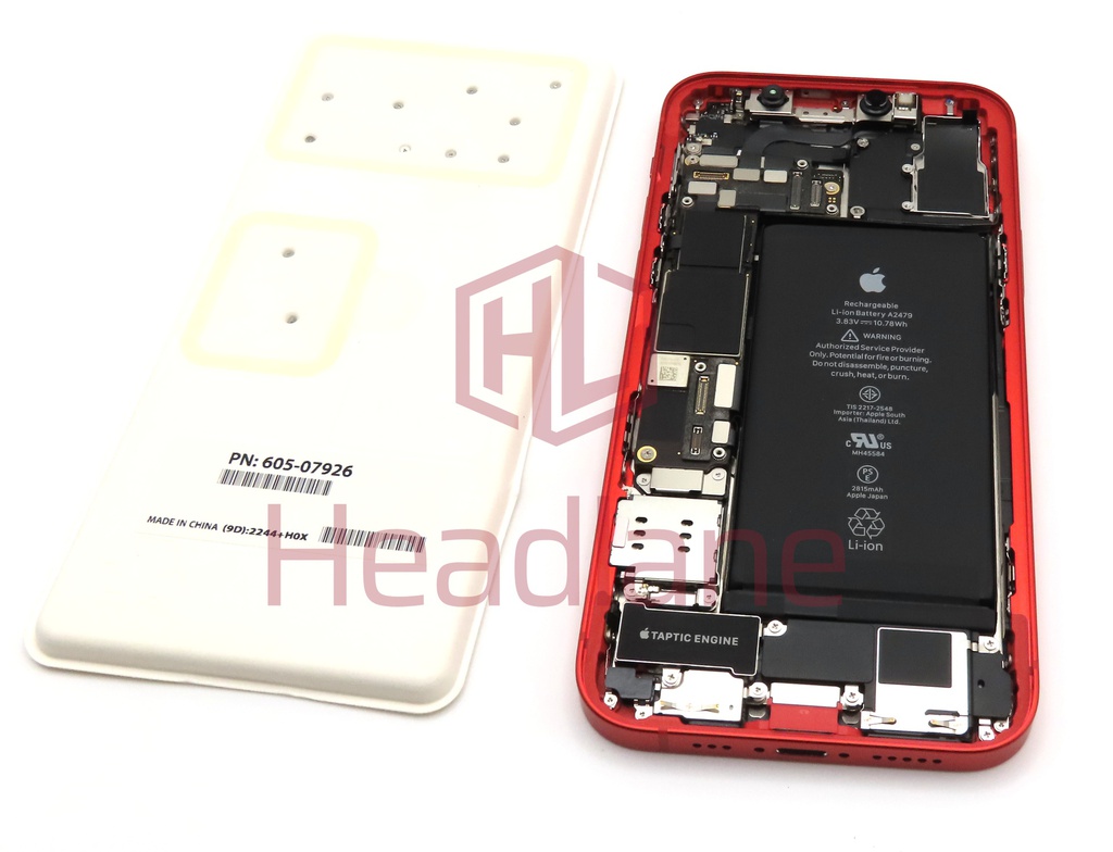 Apple iPhone 12 Rear Assembly + Logic Board 128gb - Red (Service Pack)