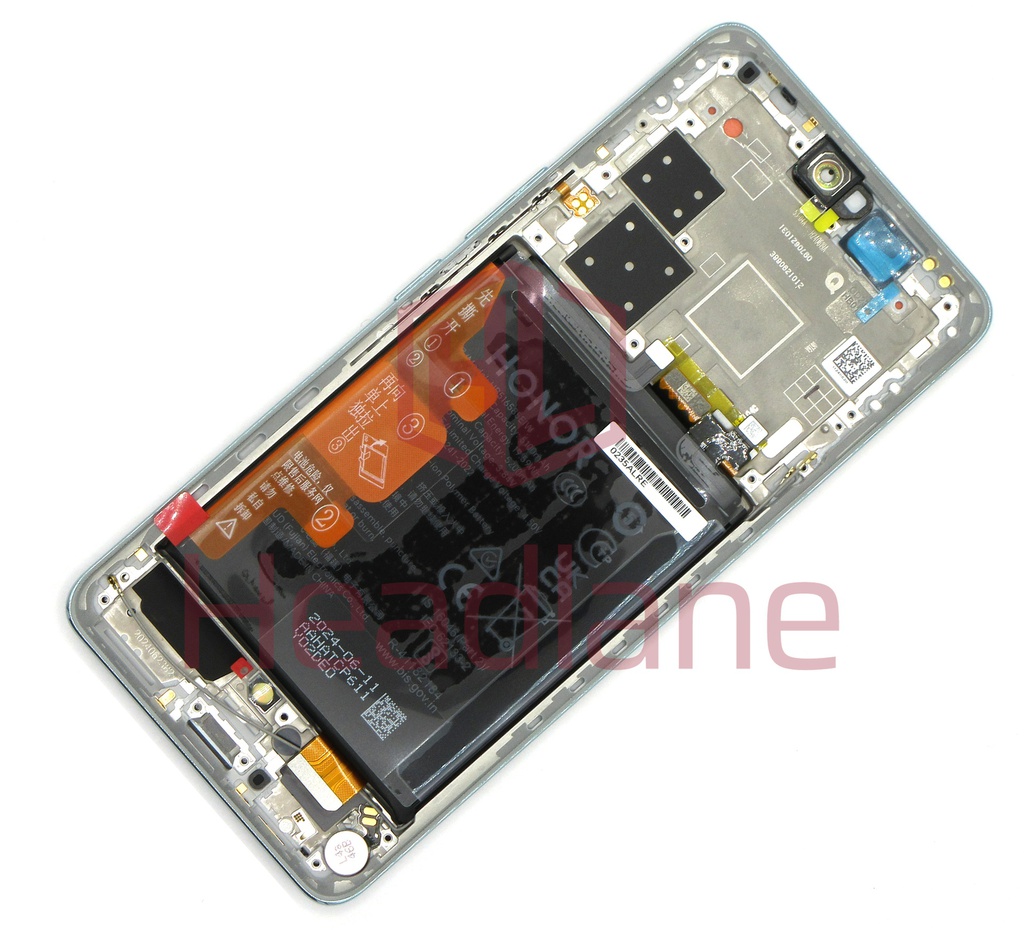 Honor 200 Pro LCD Display / Screen + Touch + HB516585EIW Battery - Ocean Cyan