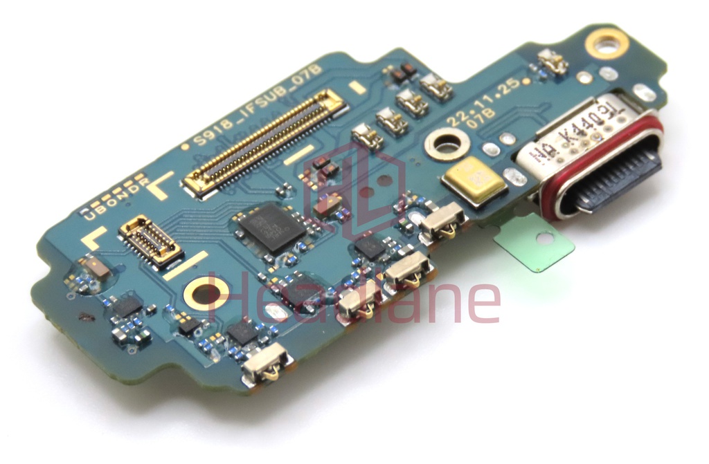 Samsung SM-S918 Galaxy S23 Ultra Charging Port + SIM Card Reader Flex (USA Version)