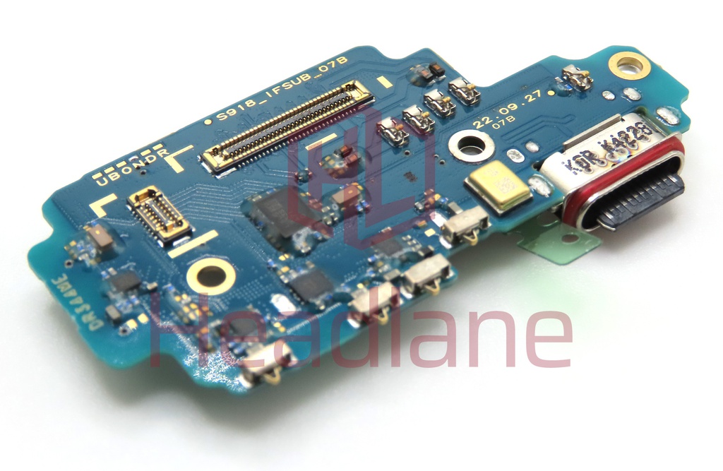 Samsung SM-S918N Galaxy S23 Ultra Charging Port + SIM Card Reader Flex (Korea Version)