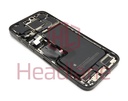 Apple iPhone 15 Pro Max Back / Battery Cover + Small Parts - Black Titanium (Pulled - Grade C)