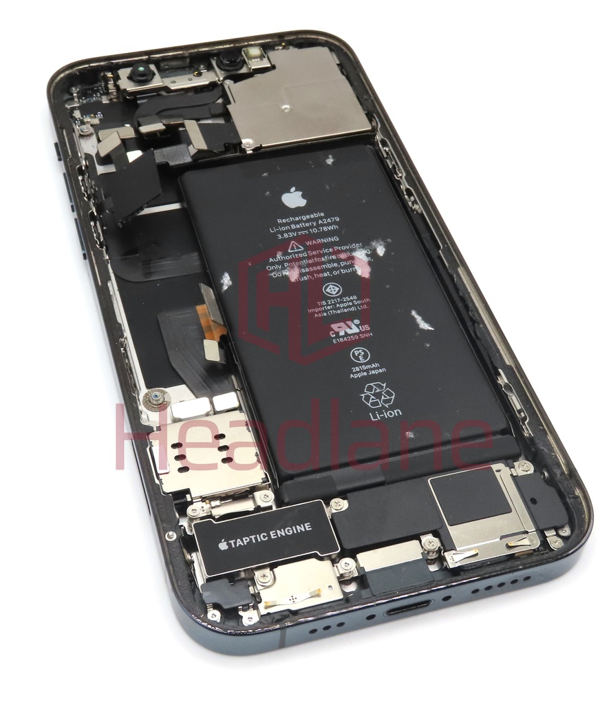 Apple iPhone 12 Pro Back / Battery Cover + Small Parts - Blue (Grade C)
