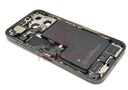 iPhone 14 Pro Max Back / Battery Cover + Small Parts - Black (Pulled - Grade B) (No Camera)