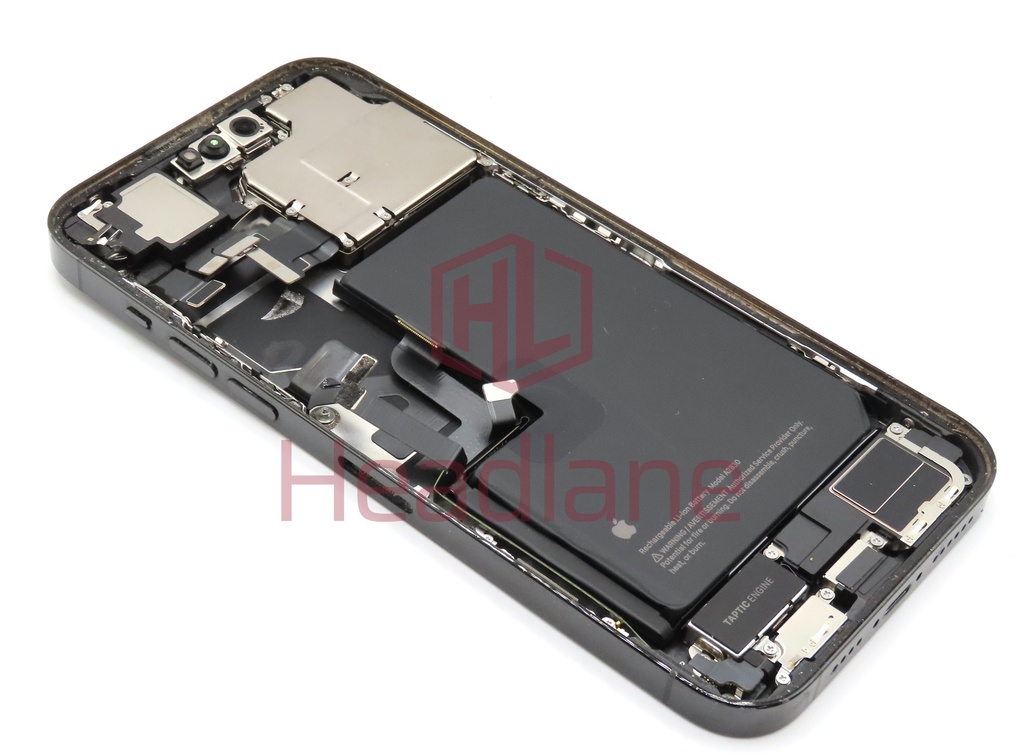 iPhone 14 Pro Max Back / Battery Cover + Small Parts - Black (Pulled - Grade C)