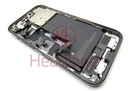 iPhone 14 Pro Back / Battery Cover + Small Parts - Black (Pulled - Grade B)