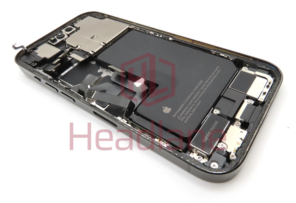 iPhone 14 Pro Back / Battery Cover + Small Parts - Black (Pulled - Grade C)