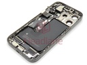 iPhone 15 Pro Back / Battery Cover + Small Parts - Black Titanium (Pulled - Grade C) (No Camera)