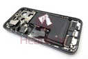 iPhone 15 Pro Back / Battery Cover + Small Parts - Blue Titanium (Pulled - Grade A) (No Camera)