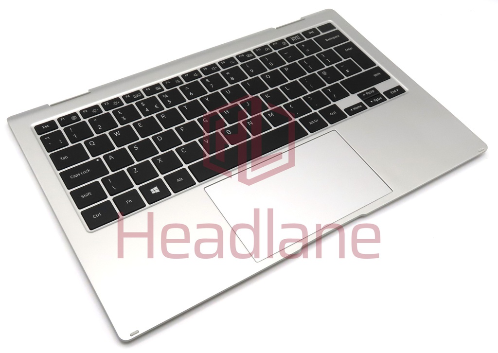 Samsung NP935QDB Galaxy Book Pro 360 5G  Top Keyboard Cover - Silver (UK QWERTY)
