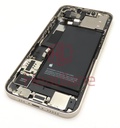 iPhone 13 Back / Battery Cover + Small Parts - White (Pulled - Grade B)