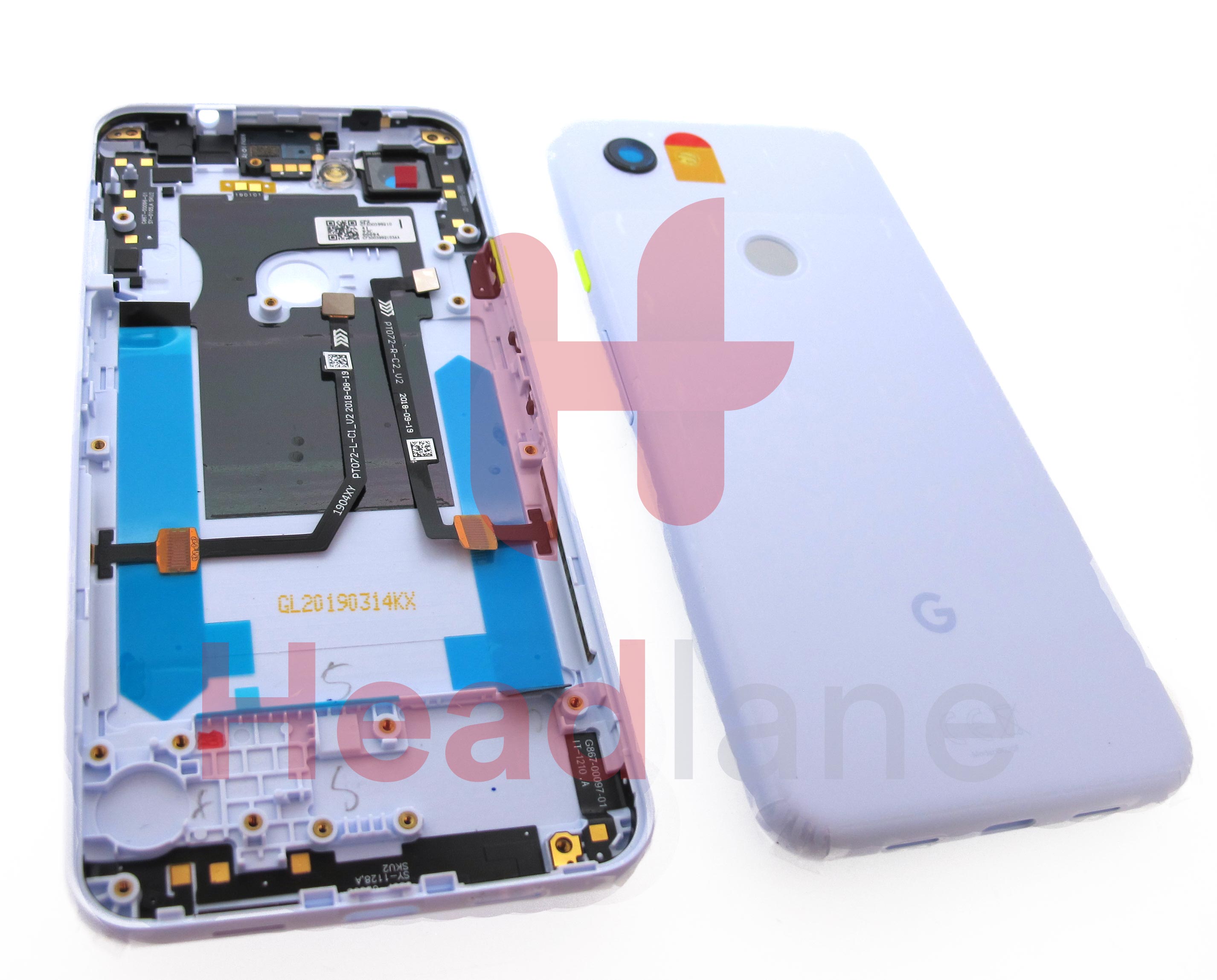 Google Pixel 3a Back / Battery Cover - Purple-ish