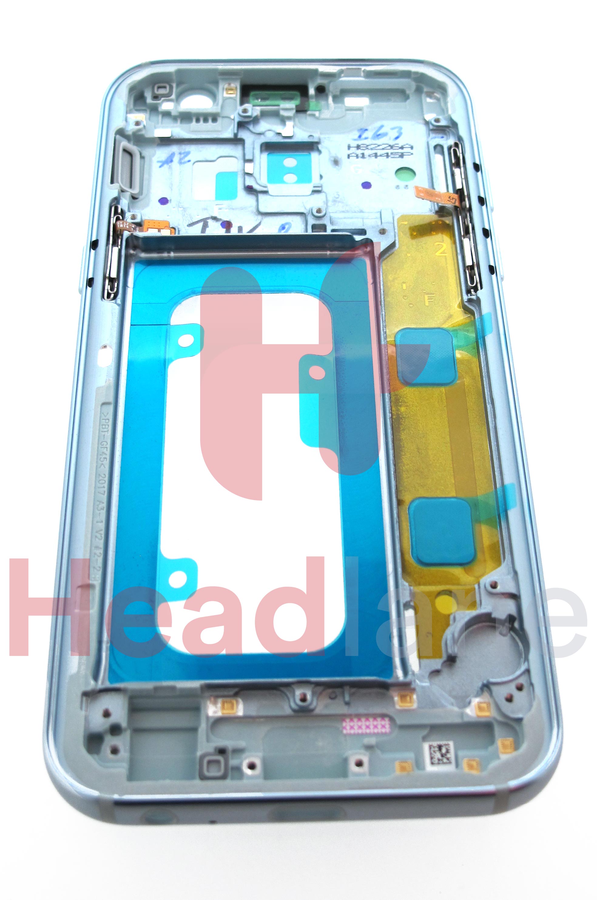 Samsung SM-A320 Galaxy A3 (2017) Middle Cover/Chassis - Blue