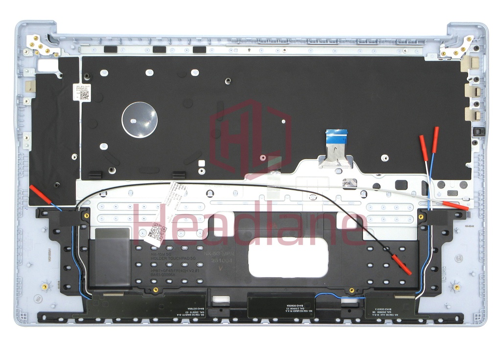 Samsung NP755XRA Galaxy Book5 Edge 5G Top Cover + Keyboard (UK QWERTY) - Sapphire Blue