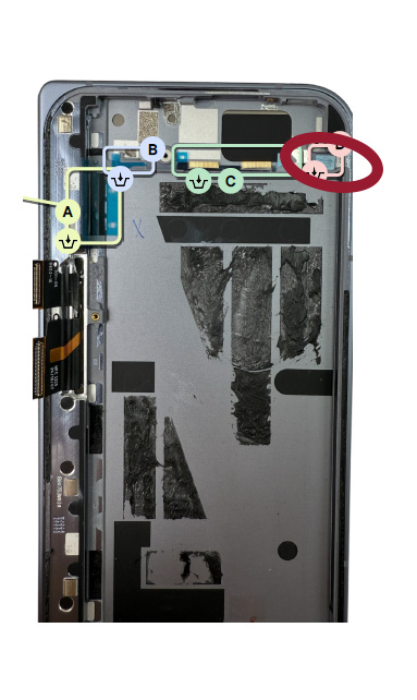 Google Pixel 10 Pro Fold Antenna 1 Adhesive / Sticker 1