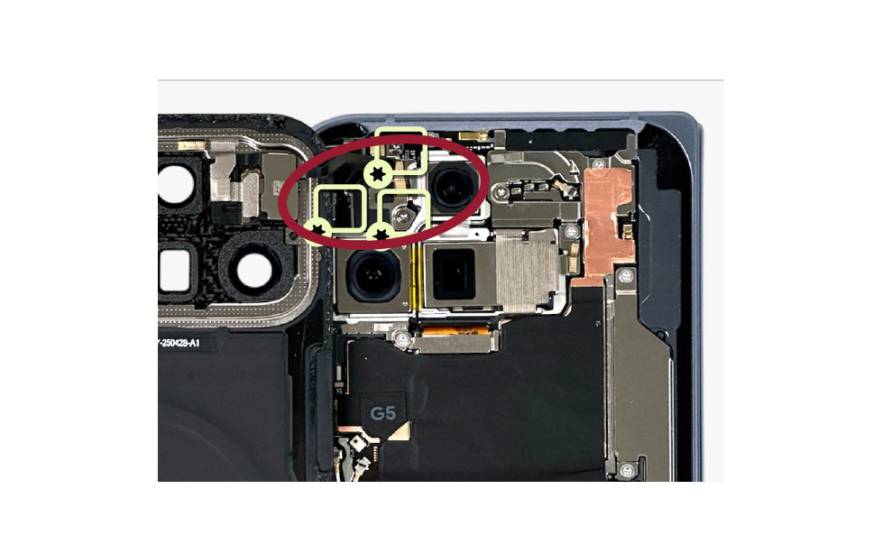 Google Pixel 10 Pro Fold Inner Front Camera Cowling