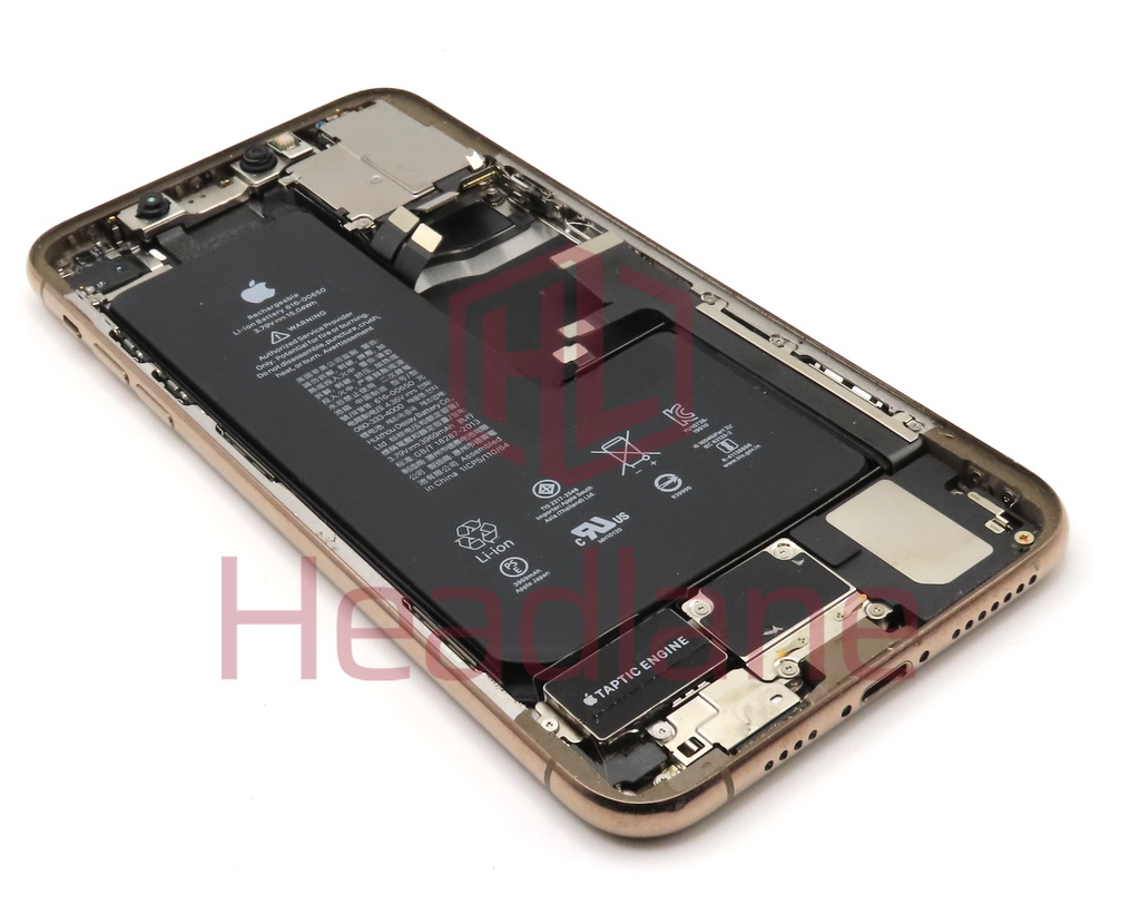 Apple iPhone 11 Pro Max Back / Battery Cover + Small Parts - Gold (Pulled - Grade C)