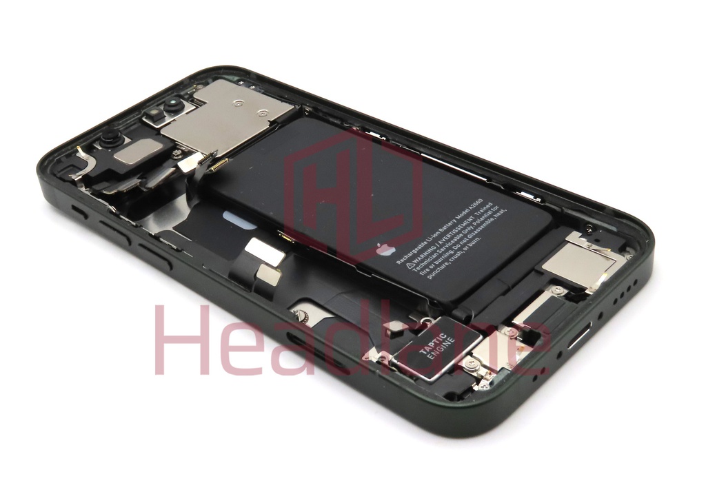 Apple iPhone 13 Mini Back / Battery Cover + Small Parts - Green (Pulled - Grade B)