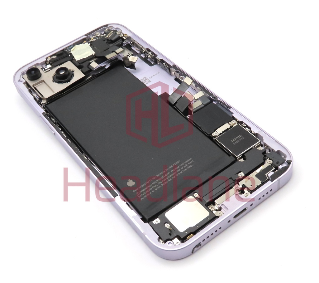iPhone 14 Plus Back / Battery Cover + Small Parts - Purple (Pulled - Grade B)
