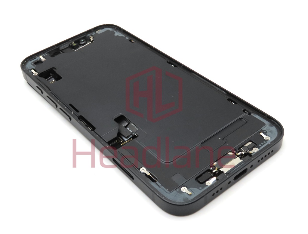 Apple iPhone 16e Back / Battery Cover + Small Parts - Black (Grade B)