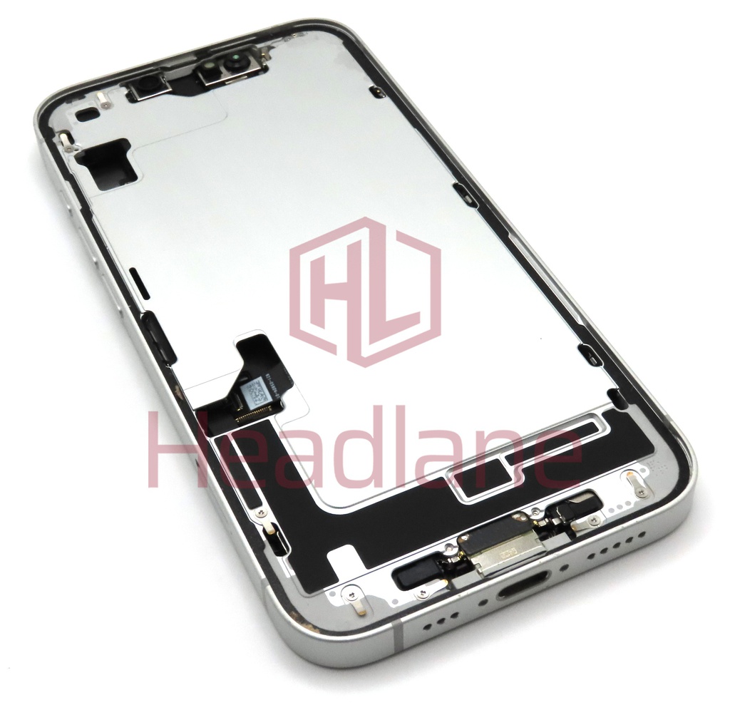 Apple iPhone 16e Back / Battery Cover + Small Parts - White (Grade A)