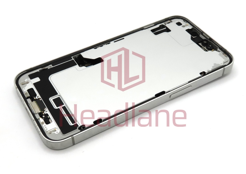 Apple iPhone 16e Back / Battery Cover + Small Parts - White (Grade B)