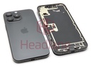 Apple iPhone 16 Pro Max Back / Battery Cover + Small Parts - Black Titanium (Pulled - Grade B)