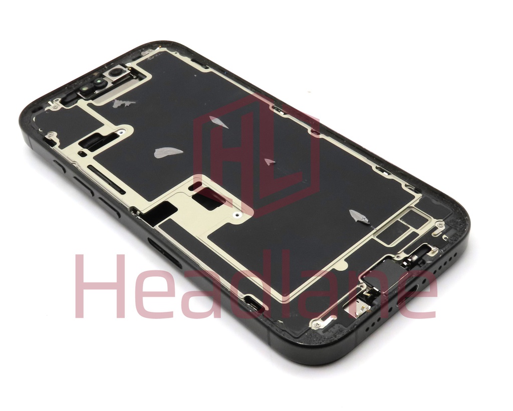 Apple iPhone 16 Pro Back / Battery Cover + Small Parts - Black Titanium (Grade B)