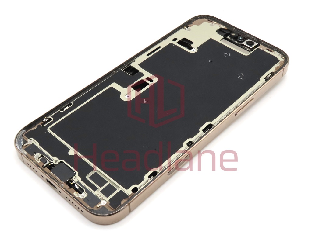 Apple iPhone 16 Pro Max Back / Battery Cover + Small Parts - Desert Titanium (Pulled - Grade C)