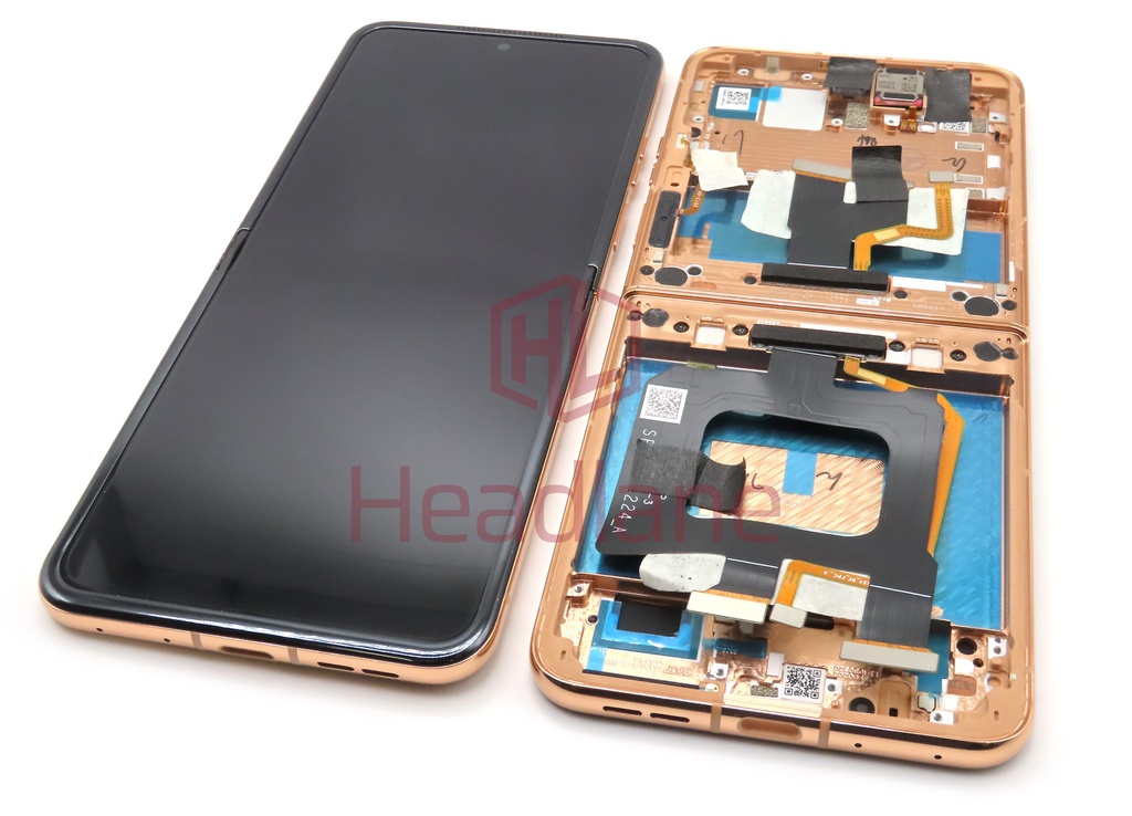 Motorola XT2451 Razr 50 Ultra Inner / Main LCD Display / Screen + Touch - Peach Fuzz