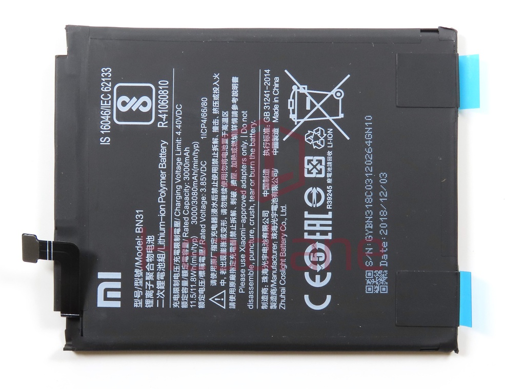 Xiaomi Redmi Note 5A / Mi A1 BN31 3080mAh Internal Battery