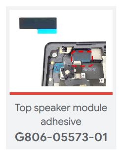 Google Pixel 6a Top Speaker Module Adhesive / Sticker