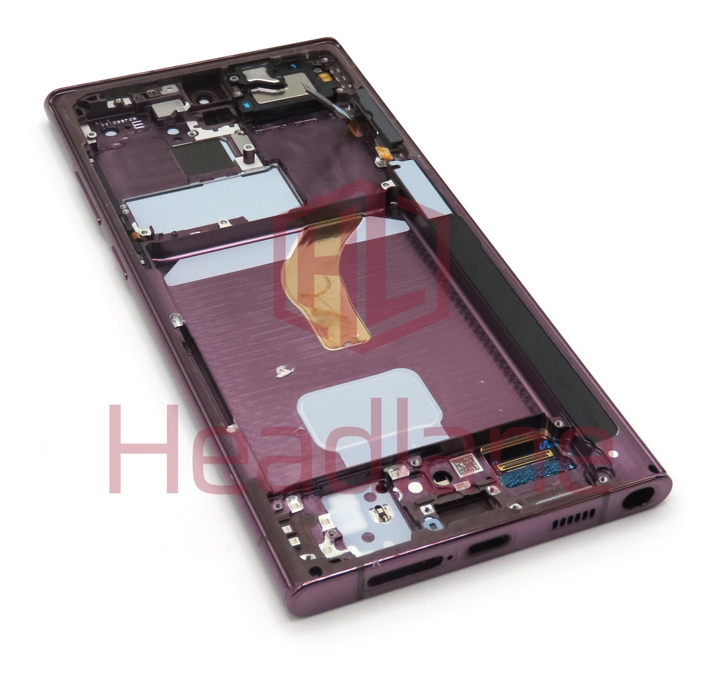 Samsung SM-S908 Galaxy S22 Ultra LCD Display / Screen + Touch - Burgundy (Pulled - Grade A)