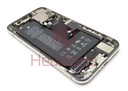 Apple iPhone 11 Pro Back / Battery Cover + Small Parts - Silver (Pulled - Grade C)