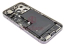 iPhone 14 Pro Max Back / Battery Cover + Small Parts - Purple (Pulled - Grade B) (No Camera)