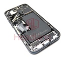 iPhone 15 Pro Back / Battery Cover + Small Parts - Blue Titanium (Pulled - Grade C)