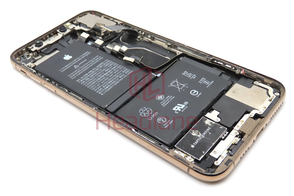 Apple iPhone XS Max Back / Battery Cover + Small Parts - Space Grey (Pulled - Grace B)