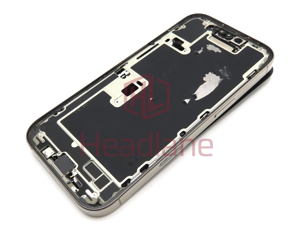 Apple iPhone 16 Pro Back / Battery Cover + Small Parts - Natural Titanium (Grade A)