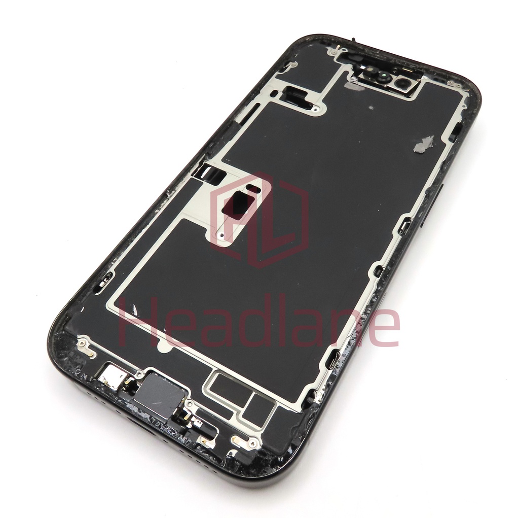 Apple iPhone 16 Pro Back / Battery Cover + Small Parts - Black Titanium (Grade A) (No Camera)