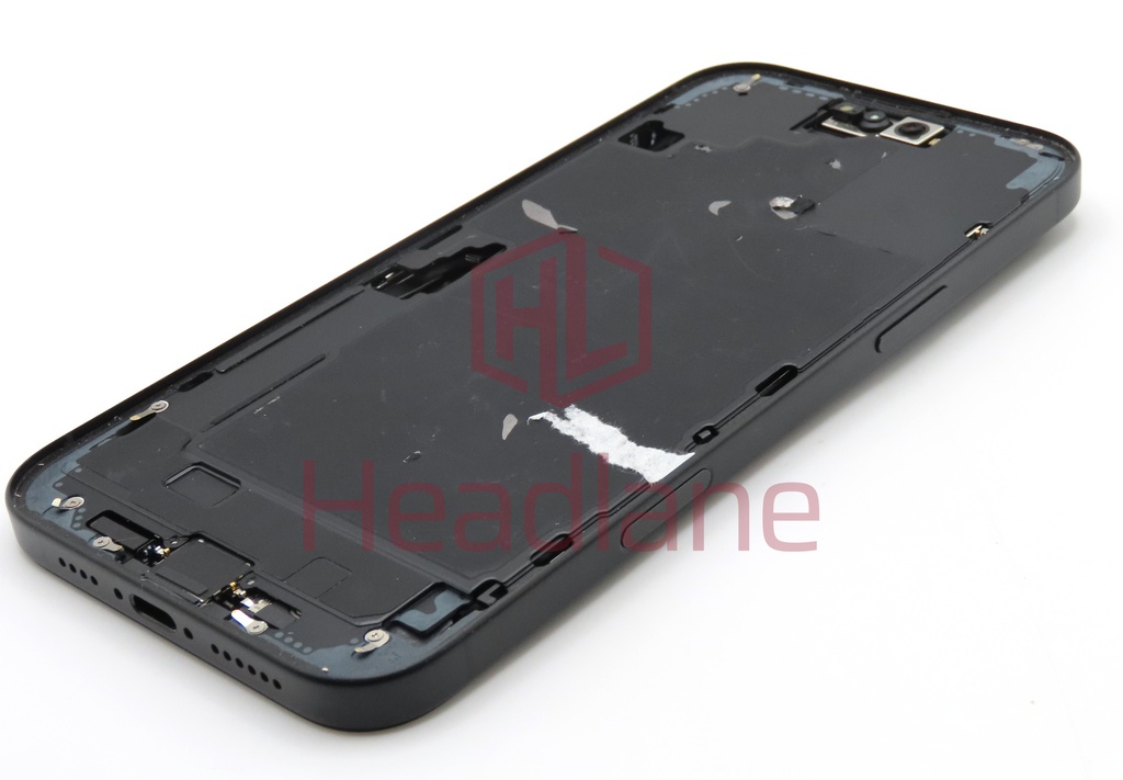 Apple iPhone 16 Plus Back / Battery Cover + Small Parts - Black (Pulled - Grade A)