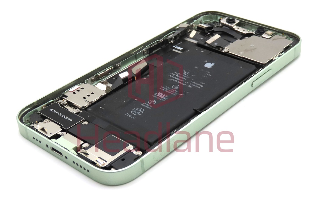 iPhone 12 Back / Battery Cover + Small Parts - Green (Pulled - Grade B)