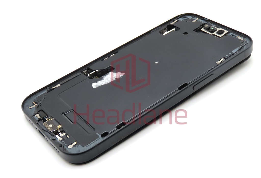 iPhone 15 Back / Battery Cover + Small Parts - Black (Pulled - Grade B) (No Camera)