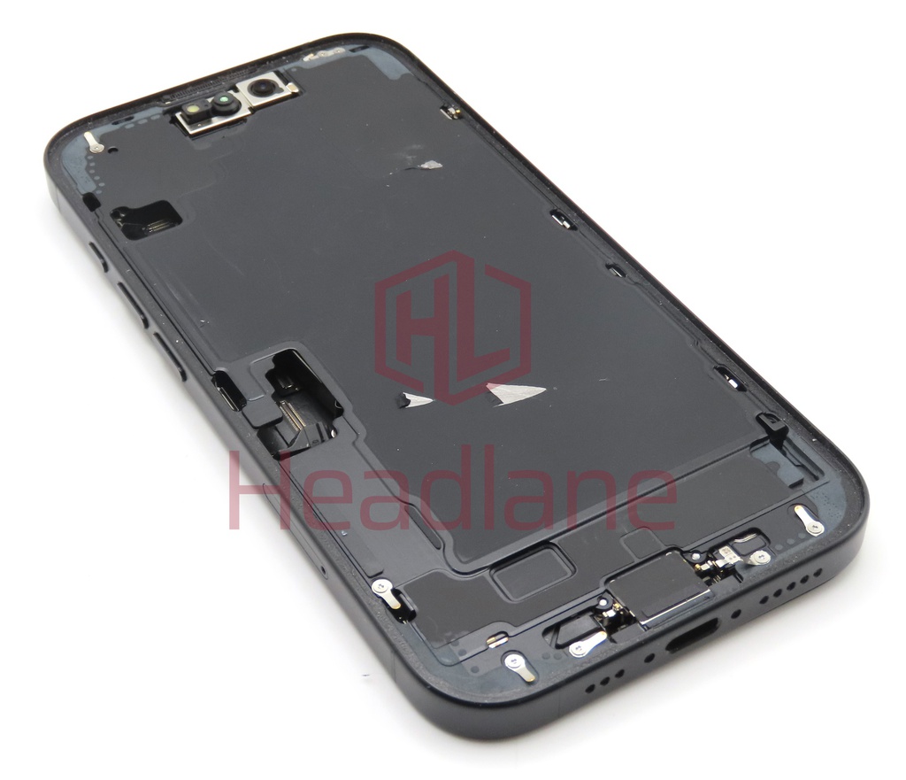 Apple iPhone 16 Back / Battery Cover + Small Parts - Black (Pulled - Grade B)