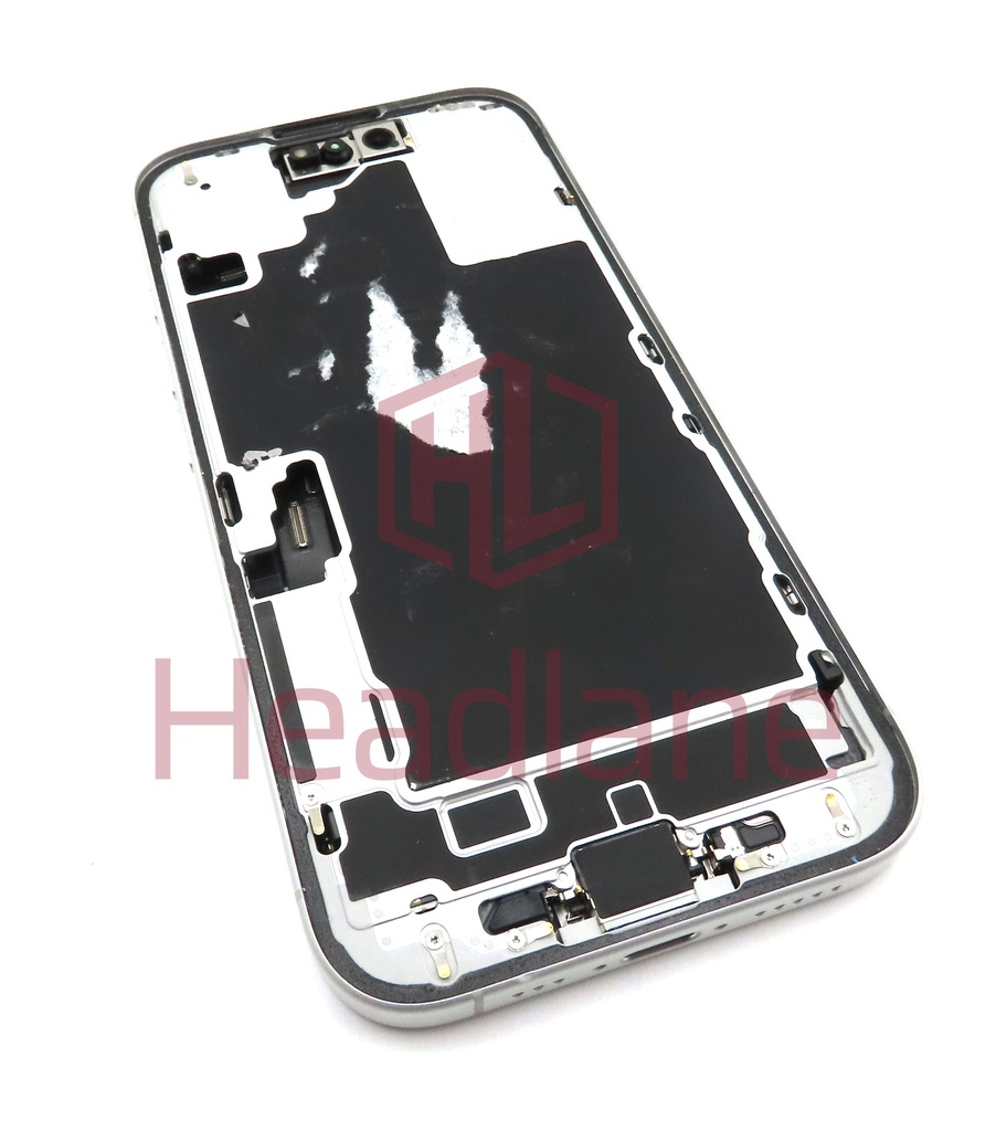 Apple iPhone 16 Back / Battery Cover + Small Parts - White (Pulled - Grade B)