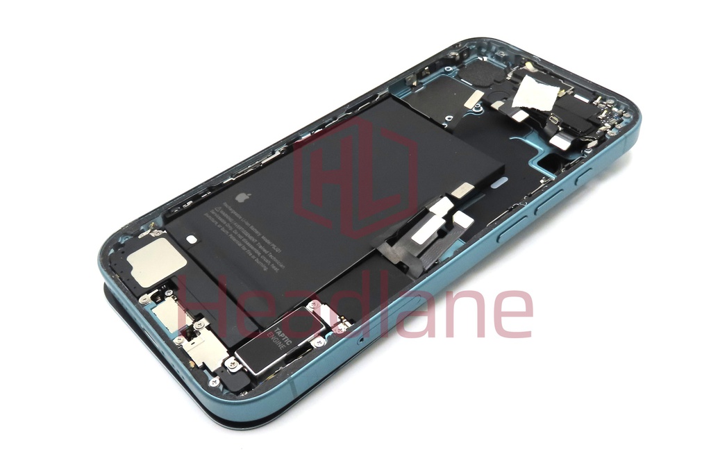 Apple iPhone 16 Back / Battery Cover + Small Parts - Teal (Pulled - Grade A) (No Camera)