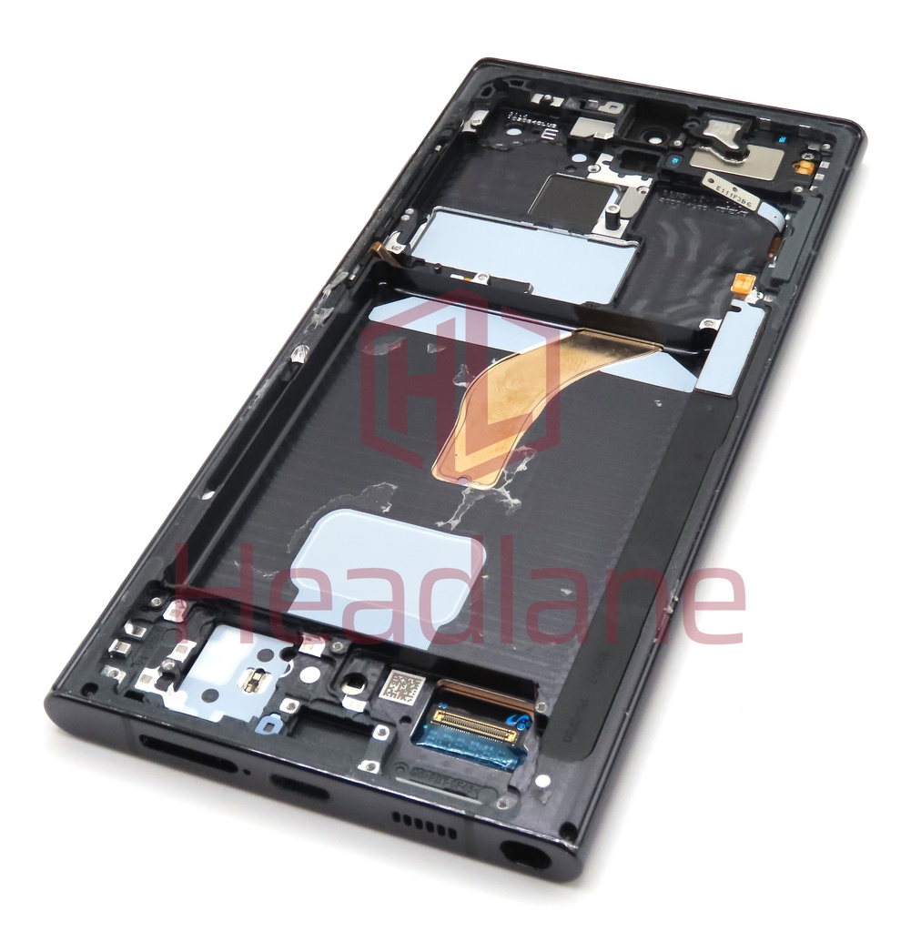 Samsung SM-S908 Galaxy S22 Ultra LCD Display / Screen + Touch - Phantom Black (Pulled - Grade B)