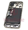 Apple iPhone 15 Pro Max Back / Battery Cover + Small Parts - Natural Titanium (Pulled - Grade C) (No Camera)