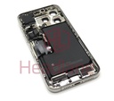 Apple iPhone 15 Pro Max Back / Battery Cover + Small Parts - White Titanium (Pulled - Grade B) (No Camera)